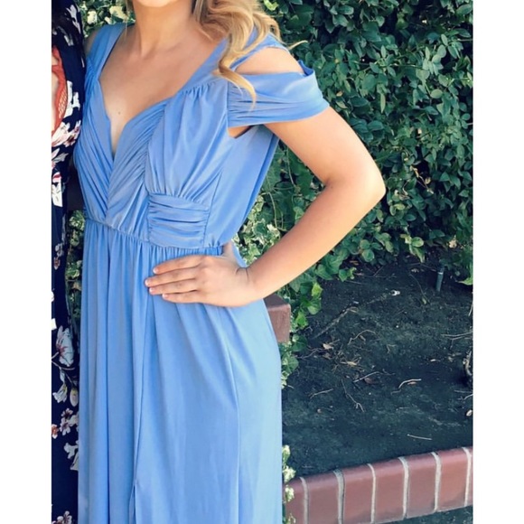 ASOS Dusty blue - Greek style dress NWT - Picture 5 of 9